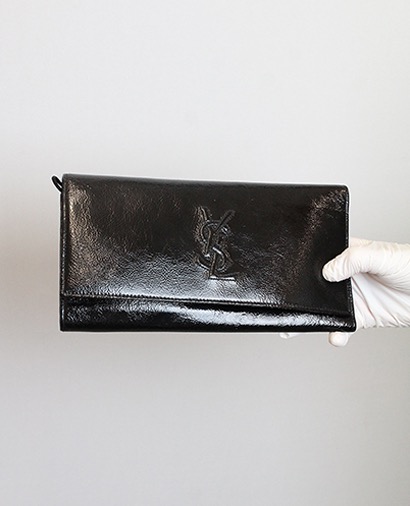 Clutch, 150&euro;, Negro, Cuero - Charol, Vista frontal